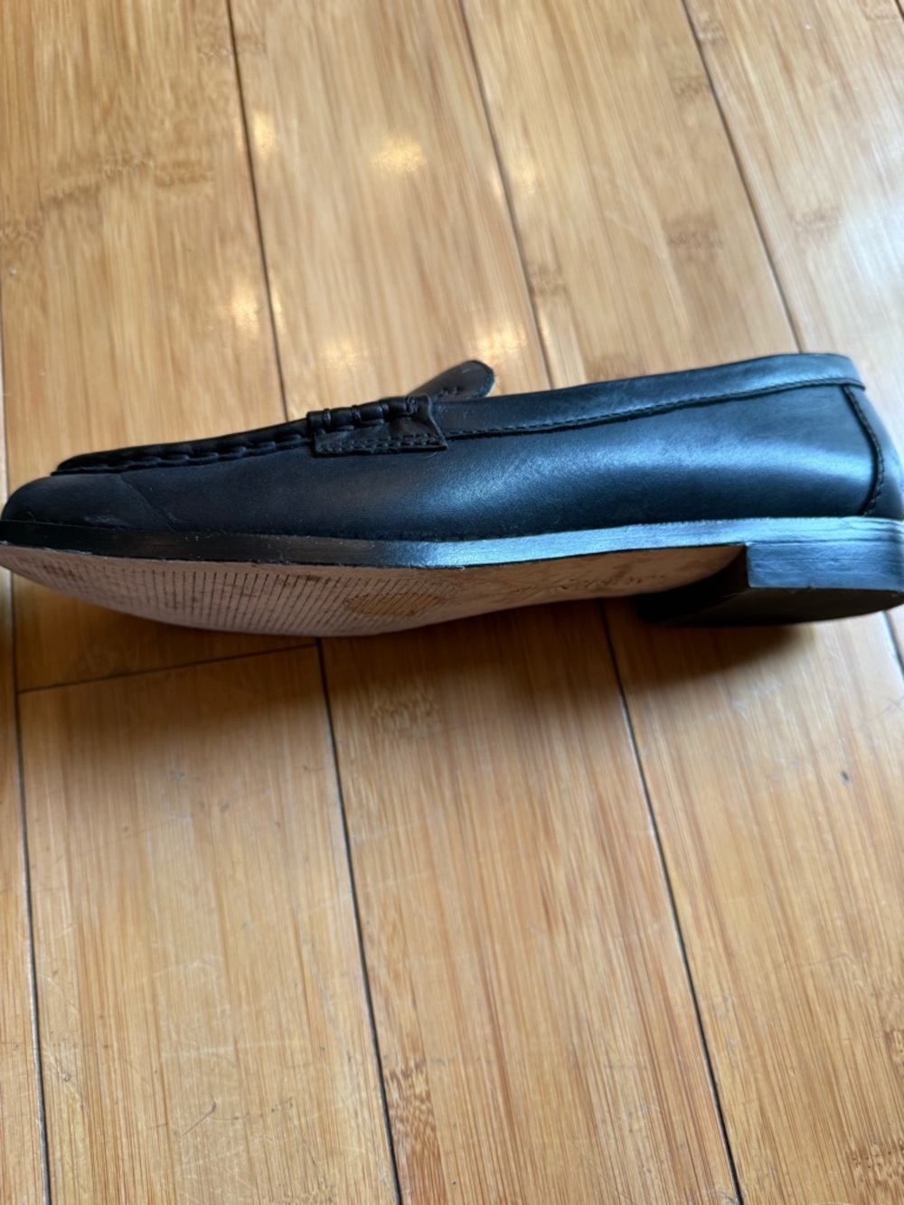 Classic Black Leather Ralph Lauren Penny Loafers - Women 6.5 - Picture 3 of 7